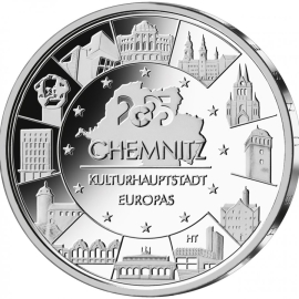 20€ Münze zum Gedenk Chemnitz Kulturhauptstadt Europas 2025